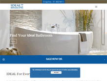 Tablet Screenshot of idealbathrooms.ie