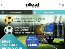 Tablet Screenshot of idealbathrooms.com